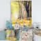Designart - Bright Sunshine Through The Forest Trees II - Traditional Canvas Wall Art Print